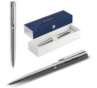 Waterman Impression Kugelschreiber Stainless Steel C. T. Lusso Incisione Regalo