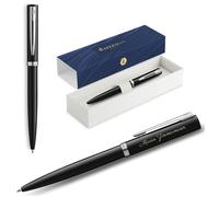 Waterman Impression Penna a sfera Black C.T. Blu M Medio, Incisione