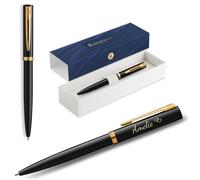 Waterman Impression Roller Black G.T. Penna a Sfera Nera, Incisione (clip) Box