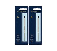 Waterman nero punta media penna a sfera refill 2-Pack