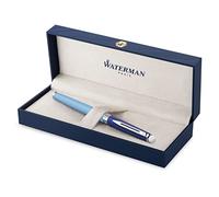 Waterman Penna roller Hémisphère | laccatura metallo e blu con puntale rivestito in palladio | confezione regalo