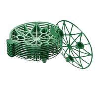 Watermelon Cradles, 10 Pieces Watermelon Cradles Plant Supports, PP Material, Stackable Growing Holder Racks, Garden Accessories for Squash, Pumpkins, Cantaloupe, Strawberries, Honeydew, 19.5x3.5cm