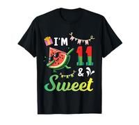 Watermelon Dabbing Buon compleanno Ho 11 anni e sono dolce Maglietta