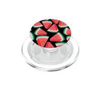 Watermelon Juice Melon Fruit Hawaiian Tropical Black PopSockets PopGrip per MagSafe