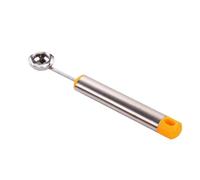 Watermelon Scooper - Baller Scoop, Stainless Steel Scoop 2.2x2.2x18.5cm | Multipurpose Fruit Carving Tool With Non-slip PP Handle For Easy Scooping | For Home Kitchen, Dessert Decoration Use