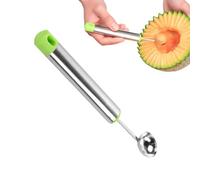 Watermelon Scooper - Baller Scoop, Stainless Steel Scoop 2.2x2.2x18.5cm | Multipurpose Fruit Carving Tool With Non-slip PP Handle For Easy Scooping | For Home Kitchen, Dessert Decoration Use