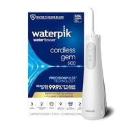 Waterpik Cordless Gem Water Flosser 5100 per viaggi e casa, ricaricabile, portatile, impermeabile, per doccia, cura quotidiana delle gengive, pulizia dei denti, bretelle, impianti, 3 punte per filo