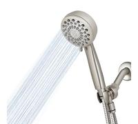 Waterpik Doccetta ad alta pressione con tubo, massaggio PowerPulse, 7 modalità, nichel spazzolato, XPB-769ME