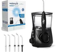 Waterpik Idropulsore Dentale Ultra Professional con 6 Testine e Sistema Avanzato di Controllo della Pressione con 10 Impostazioni, Strumento di Rimozione della Placca Dentale, Nero (WP-662EU)