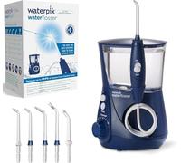 Waterpik Idropulsore Dentale Ultra Professional con 6 Testine e Sistema Avanzato di Controllo della Pressione con 10 Impostazioni, Strumento di Rimozione della Placca Dentale, Blu(WP-663EU)