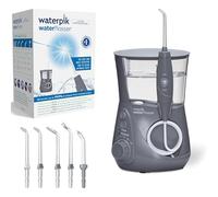 Waterpik Idropulsore Dentale Ultra Professional con 7 Testine e Sistema Avanzato di Controllo della Pressione con 10 Impostazioni, Strumento di Rimozione della Placca Dentale, Grigio (WP-667EU)