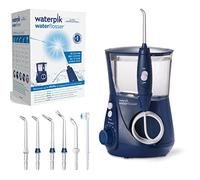 Waterpik Idropulsore Dentale Ultra Professional con 7 Testine e Sistema Avanzato di Controllo della Pressione con 10 Impostazioni, Strumento di Rimozione della Placca Dentale, Blu(WP-663EU)