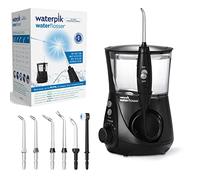Waterpik Idropulsore Dentale Ultra Professional con 7 Testine e Sistema Avanzato di Controllo della Pressione con 10 Impostazioni, Strumento di Rimozione della Placca Dentale, Nero (WP-662EU)