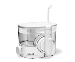 Waterpik ION WF11 - Idropulsore a getto dentale, ricaricabile, portatile, con 6 punte e 1 custodia
