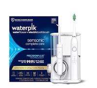 Waterpik Sensonic Complete Care - Set combinato con idropulsore e spazzolino elettrico ricaricabile e idropulsore, CC-04, colore bianco, la confezione può variare