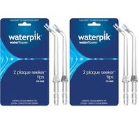 Waterpik Testina Plaque Seeker, Testine di Ricambio per la Pulizia di Protesi Dentarie, Corone e Ponti, per l'Uso con Idropulsori WP-450 o WP-100, Confezione da 4 (PS-100E)