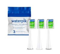 Waterpik Testine di Ricambio Contour per Spazzolino Elettrico Sonico, 3 Pezzi, Bianco, STWB-3WW-B