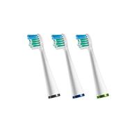 Waterpik Testine per Spazzolino Elettrico Compact, Testine di Ricambio Sottili per Spazzolino Sensonic e Complete Care, Confezione da 3 (SRSB-3E)