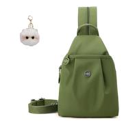 Waterproof 2-Way Commuter Bag, Convertible Backpack Tote Crossbody for Women, Large Capacity Anti-Theft Travel Bag (Green)