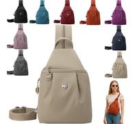 Waterproof 2-Way Commuter Bag, Outdoor Fashion Commuter Bag, Convertible Backpack with Adjustable Straps Connected (light khaki)