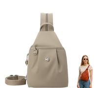 Waterproof 2-Way Commuter Bag, Outdoor Fashion Commuter Bag, Convertible Backpack with Adjustable Straps Connected (light khaki)