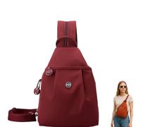 Waterproof 2-Way Commuter Bag, Outdoor Fashion Commuter Bag, Convertible Backpack with Adjustable Straps Connected (Bordeaux red)