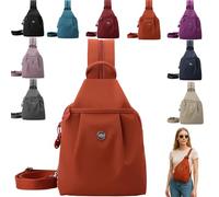 Waterproof 2-Way Commuter Bag, Outdoor Fashion Commuter Bag, Convertible Backpack with Adjustable Straps Connected (Orange)
