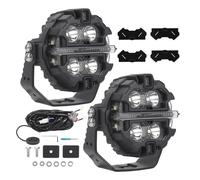 Waterproof 3.5" LED Auxiliary Light For SUV/Pickup Spot Beam 12V White/Amber