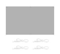 Waterproof 6x9M Rettangle Sun Shade Canopy Awning with Mounting Ropes 98% UV Block for Patios Yard Garden Light Grey Outdoor Shade Solution