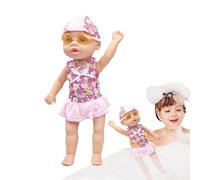 Waterproof Battery-Powered Floating Baby Doll Toy for Bath and Pool, Interactive Swimming Figure for Girls and Boys, Perfect Indoor Outdoor , Travel Friendly Nursery Bath Time Companion, Safe Fun