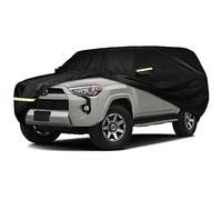 Waterproof Car Cover Compatible with 2002-2025 Toyota 4Runner, 210T Polyester with Cotton Liner Car Covers with Zipper Door Reflective Strips Lock for Snow Rain Sun Dust Protection