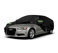 Waterproof Car Cover Replace for 2004-2025 Audi A6/S6, 6 Layers All Weather Full Car Covers with Zipper Door & Windproof Bands for Snow Rain Dust Hail Protection (A6)