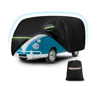 Waterproof Car Covers for 1950-1992 VW Bus T1 T2 T3, 420D Oxford Cloth Sun Heat Protection Outdoor Full Covers with Driver Side Zipper Windproof Heavy Duty All Weather for 1950-1992 VW Bus T1 T2 T3