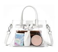 Waterproof Clear Bag, Adjustable Shoulder Purse, Transparent Handbag Sturdy | Stadium Event Carrier, Fashion Accessory with Modern Style, Outdoor Item for Music Concert