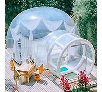 Waterproof Clear Inflatable Bubble Tent - Windproof PVC Outdoor Star House for Camping, Parties & Weddings - Balloon Artist Dome Tent with Outer Dome Vision