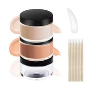 Waterproof Cover Up Concealer, Fondazione Cosmetics Skin Concealer, Quick Fix Body Makeup, Full Coverage Matte Foundation for Neck, Arms, Women, Men Daily Use, 1 Set