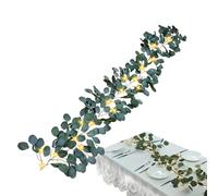 Waterproof Decoration 96 LED Fake Plant With Timer | Fairy Light Olive Vine,5.9Ft Lighted Olive Branch Garland For Holiday Dorm Wall Cafe Wedding Party Birthday Porch Ceiling