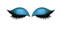 Waterproof Eyeshadow Patch Stickers, Function Eye Makeup Aid, Sweatproof Cosmetic with Reliable Grip, Beauty Tool with Contemporary Style, Fashion Makeup with Radiant Finish 4.72x2.17x0.31 inches