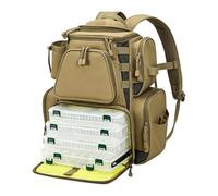 Waterproof Fishing Backpack Angling Gear Tackle Storage Pack Outdoor | Portable Organizer for Lures Hooks Lines Tools Bait and Fishing Essentials for Lake River Stream Trips and Outdoor Use