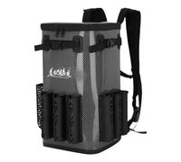 Waterproof Fishing Bag - 49L Tackle Gear Organizer, Multi Compartment Rod Holder Backpack | Durable Outdoor Sling Pack For Saltwater Anglers, Boat Travel, Shoreline Adventure, Fishing Equipment