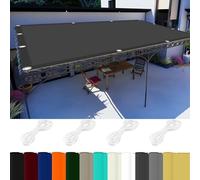 Waterproof Garden Sail Shade 0.8 x 6m (2.62 x 19.69ft) - UV-Resistant Canopy for Outdoor Parties Patios And Events - Dark Grey Color
