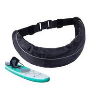Waterproof Inflatable Life Belt, Manual Inflating Safety Belts Pack, Reusable Accessory for Fishing, Surfing, Snorkeling, Kayaking, Boating, Sailing Adventures