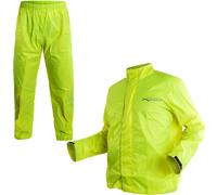 Tuta Giacca Impermeabile Antiacqua Antipioggia Moto Pantaloni Scooter Fluo XL