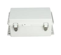 Waterproof Junction Box ABS Plastic IP66 Electrical Enclosure, Plastic Electrical Box with 3 Outlet Holes, Dustproof Weatherproof Box with Stainless Steel Latch for Indoor Outdoor