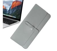 Waterproof Keyboard Sleeve, 30.5x14cm PU Leather Travel Case for Wireless Keyboards, Slim Carrying Bag with Pocket, Portable Accessory Organizer for Commute or Remote Work Setup