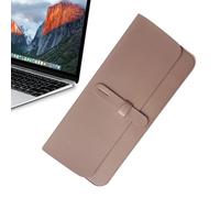 Waterproof Keyboard Sleeve, 30.5x14cm PU Leather Travel Case for Wireless Keyboards, Slim Carrying Bag with Pocket, Portable Accessory Organizer for Commute or Remote Work Setup