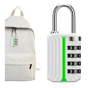 Waterproof - Keyless Door Padlock, Zipper Security with Build, Heavy Duty Lock, Safety Accessory, Locking Gear for Securing Lockers Gates Backpacks and Storage