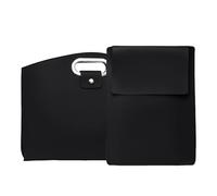 Waterproof Laptop Bag - Pu Leather Tote for Work and Travel | Multi-Pocket Business Bag Set, Shock-Absorbing Interior with Zipper Closure, Elegant Computer for School Commute, 620g Brown Coffee Black