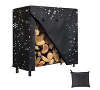 Waterproof Log Rack Cover,Oxford Fabric Firewood Rack Covers Waterproof Heavy Duty Log Racks Cover - Easy To Use Adjustable Outdoor Supplies Weather Resistant Protection Covers For Outdoor