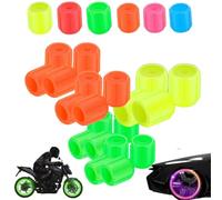 Waterproof Luminous Car Tire Valve Caps,Luminous Tire Valve Stem Cap Set,Universal Durable Illuminated Tires Air Caps Cover,Easy-to-Install,No-Tool-Required for Most Vehicle Tires (20D)